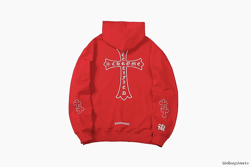 Chrome Hearts 2088-81 Red Cross Graphic Hoodie Modern Fit
