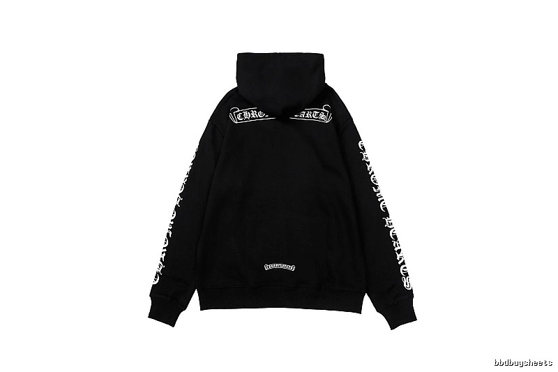 Chrome Hearts 2088-96 Black Cross Graphic Hoodie Airport Outfit