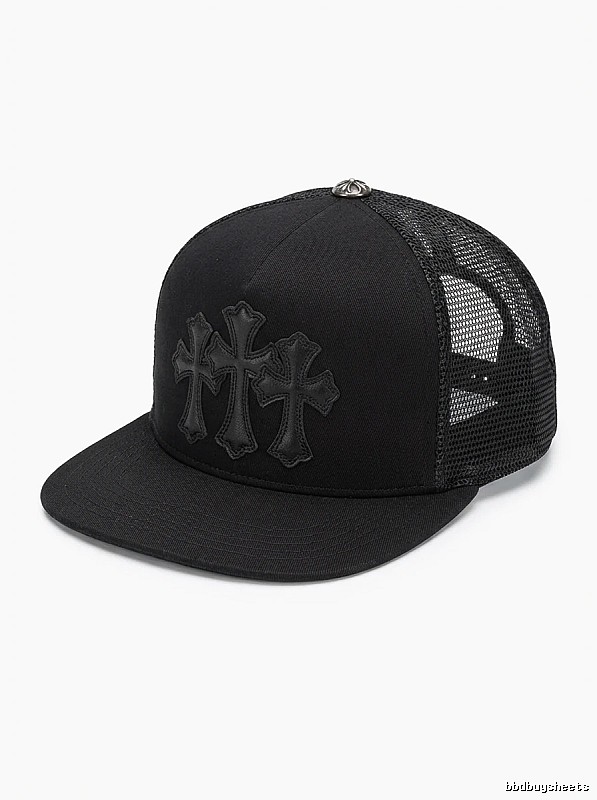 Chrome Hearts Black Trendy Baseball Cap