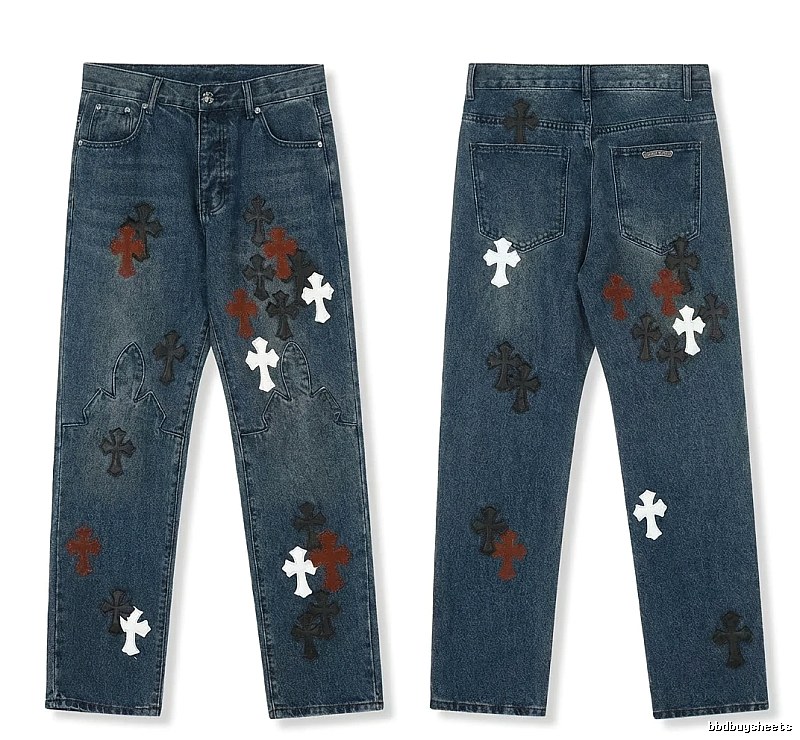 Chrome Hearts Cross Denim Long Pants