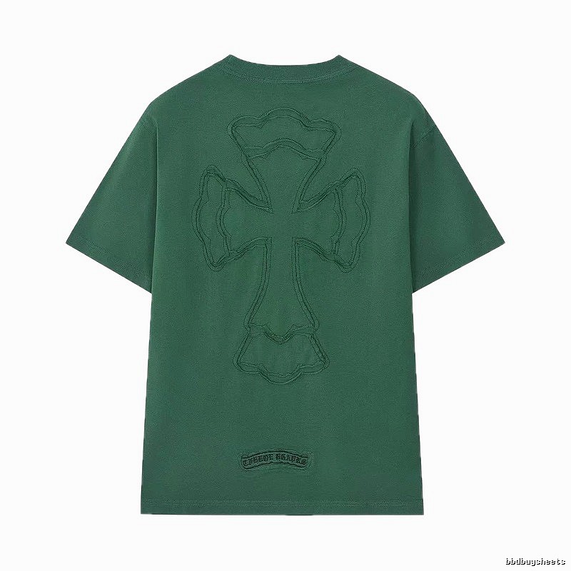 Chrome Hearts Cross High Street Style Green Short-sleeve T-shirt