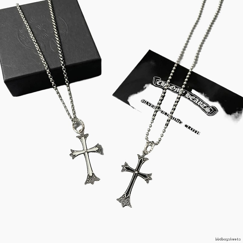 Chrome Hearts Cross Silver Necklace