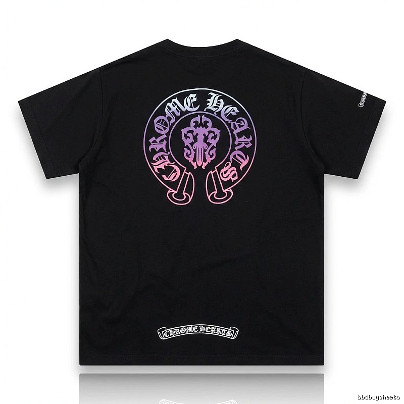 Chrome Hearts Dark Trendy Cool Black T-shirt