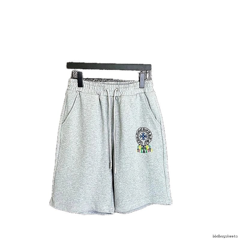 Chrome Hearts Grey Trendy Shorts
