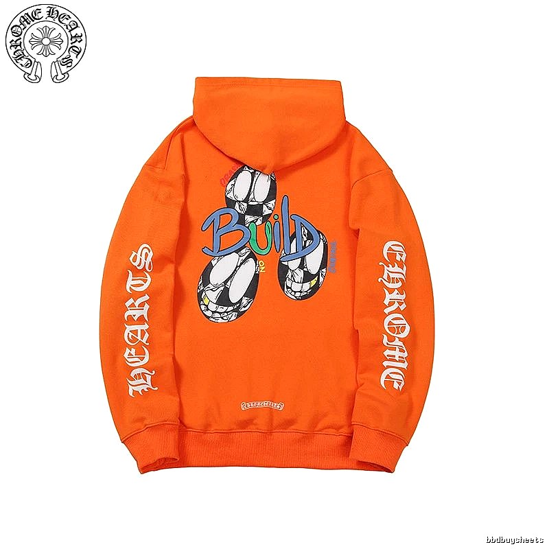Chrome Hearts Logo Detail Cross graphic hoodie Black Blue Cross with Relaxed Feel