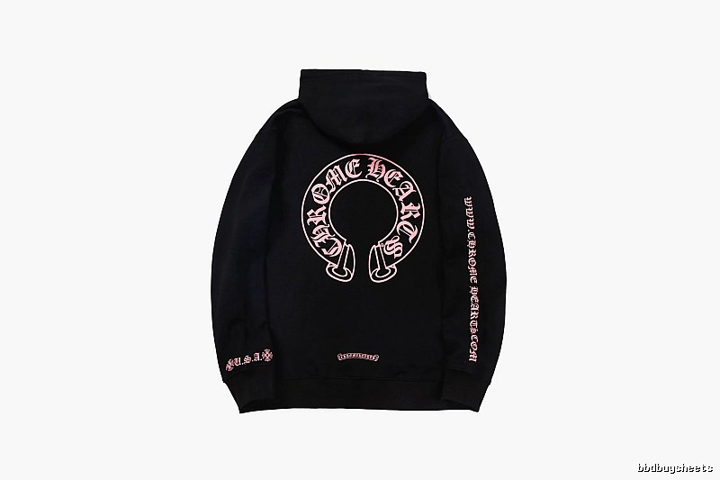 Chrome Hearts Patterned Cross graphic hoodie Black Blue Cross with Polished Detail