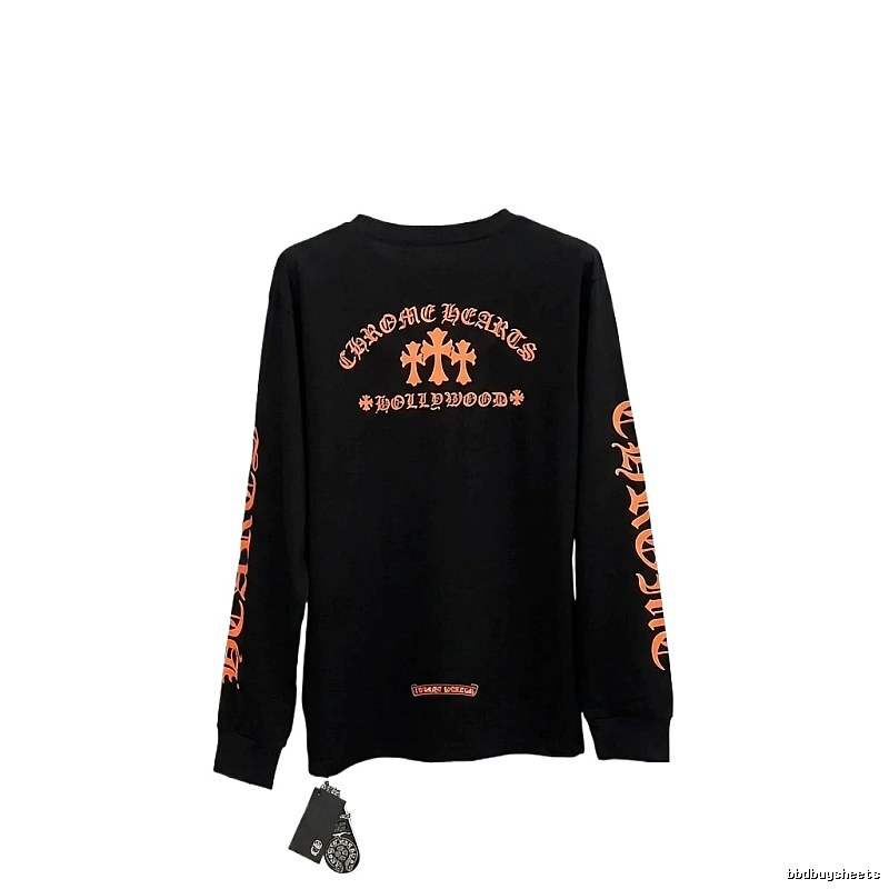 Chrome Hearts Retro Style Black Long-Sleeve