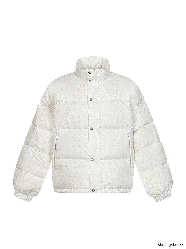 Chrome Hearts Retro Style White Cotton Coat