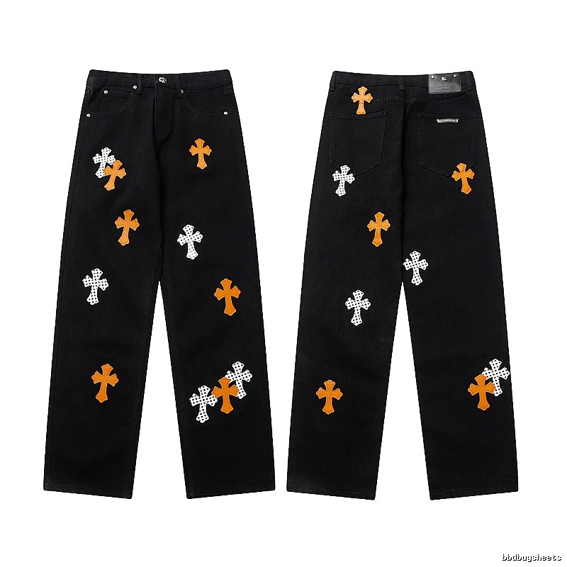 Chrome Hearts Sport Graphic jeans Light Denim Jeans for Collection Drops