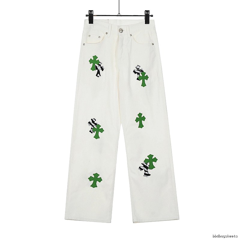 Chrome Hearts Travel Graphic jeans Light Denim Jeans with Modern Look