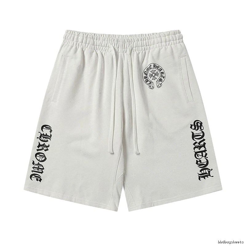 Chrome Hearts trendy and cool white shorts