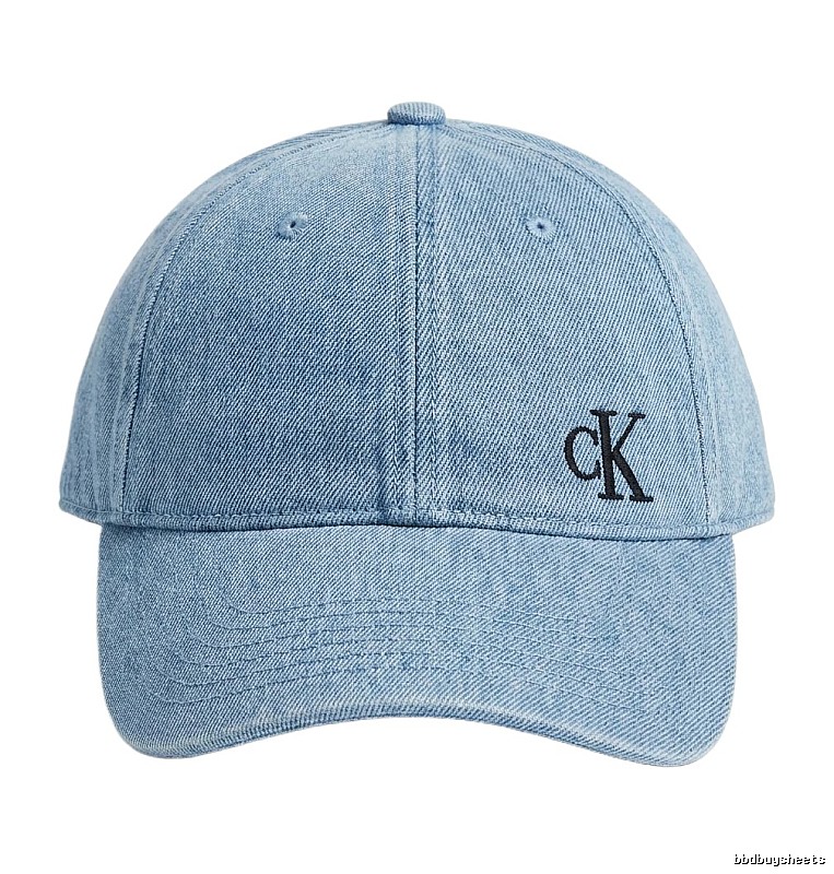 CK denim-style light blue baseball cap