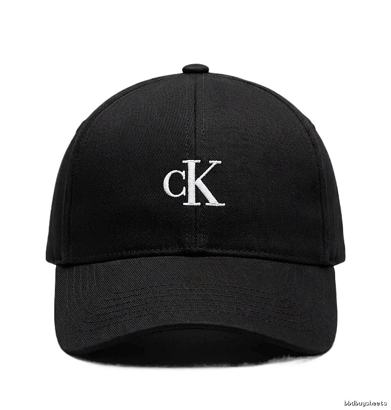 CK minimalist style black baseball cap