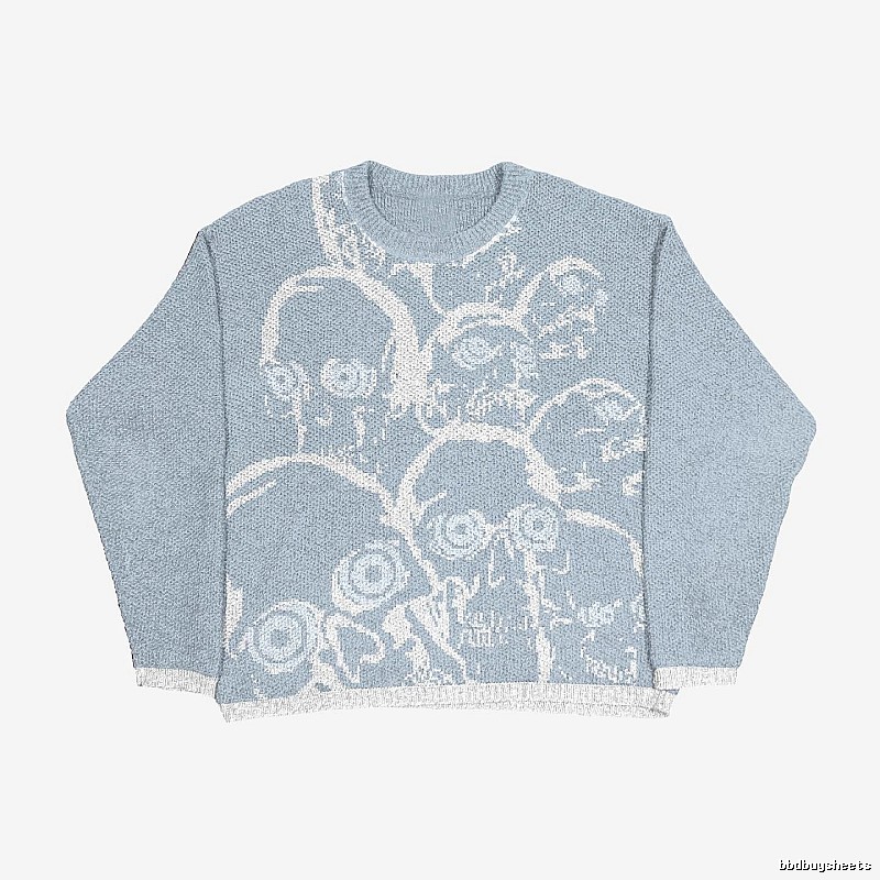 Classic Anime graphic sweater Black Knit Top with Travel-Friendly Style