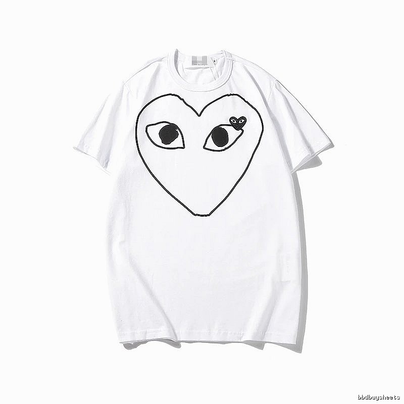 Comme des Garcons PLAY 2023-13 Black Style 2313 Heart Logo T-Shirt Bold Graphic