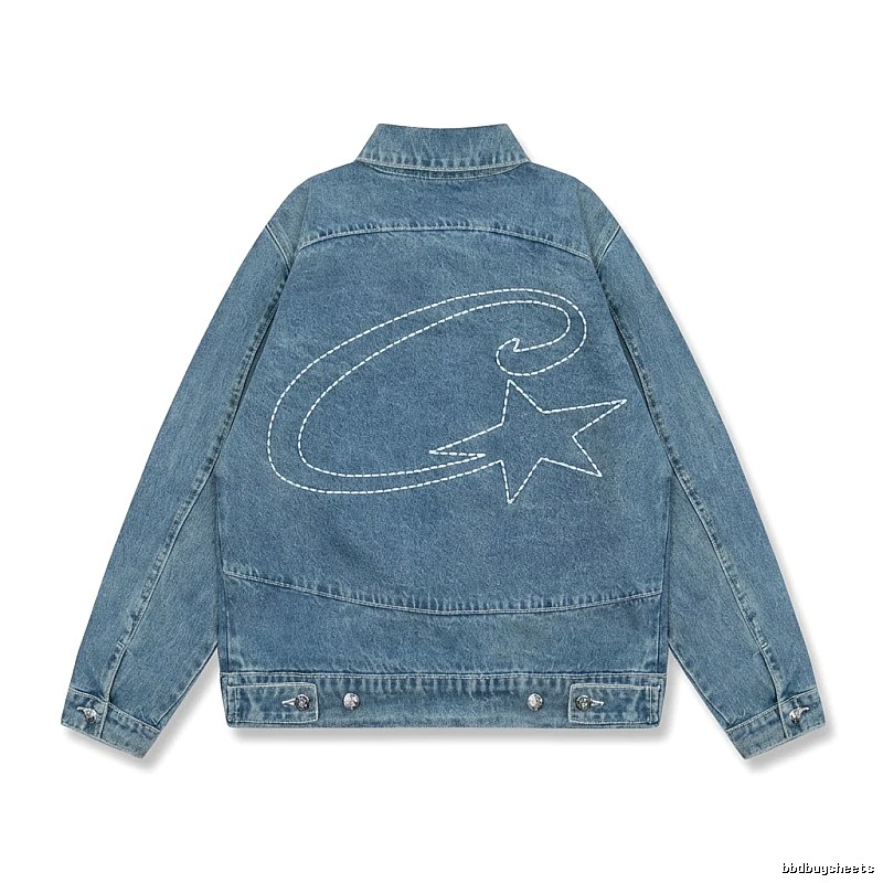 Corteiz Denim Trendy Style Coat