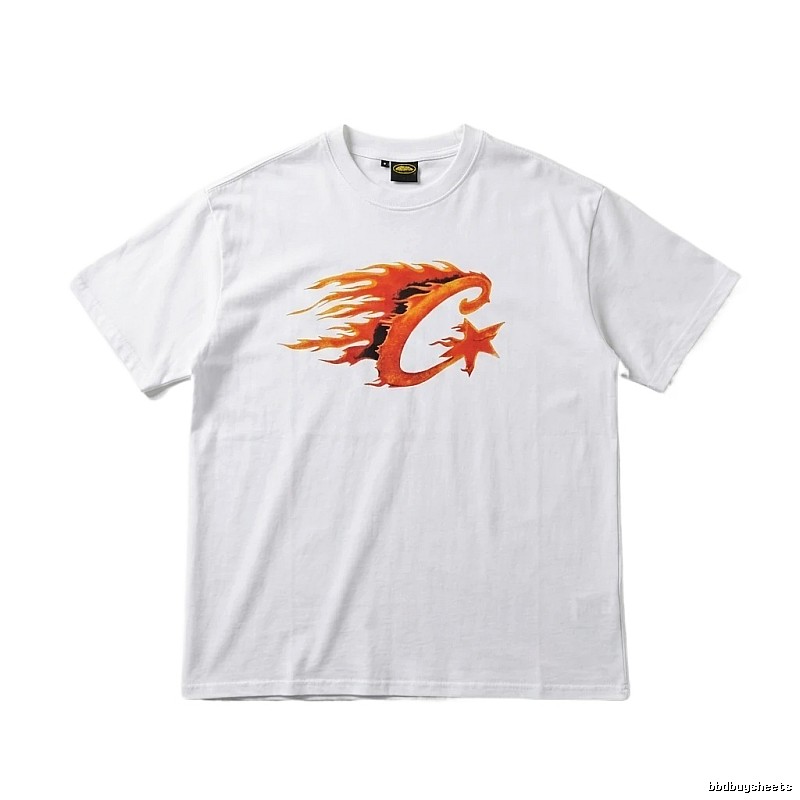 Corteiz Flame Wind White T-shirt