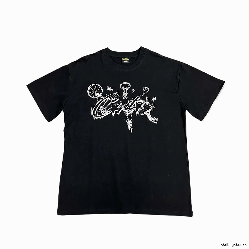 Corteiz Graffiti Style Black T-shirt
