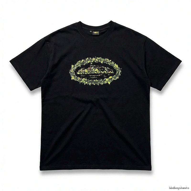 Corteiz Printed Trendy Black T-shirt