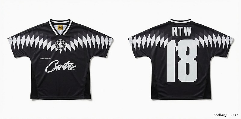 Corteiz RTW Series Black and White Wind Top