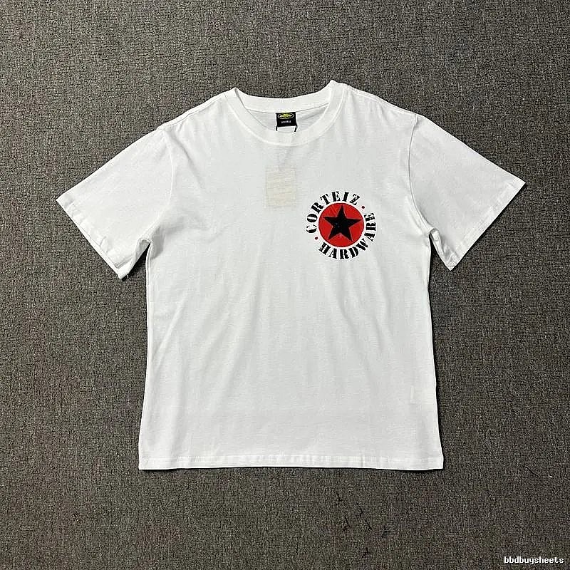 Corteiz Travel Logo T-shirt Black Corteiz with Soft Visual Tone