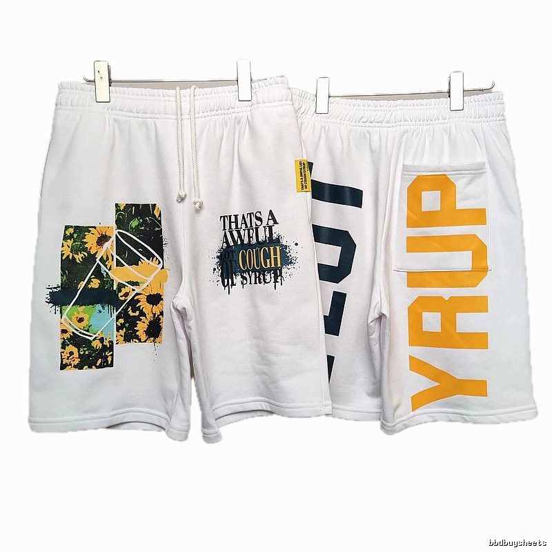 COUGH SYRUP Sunflower Street Style White Shorts