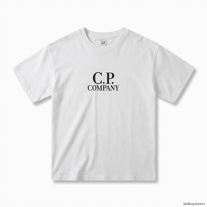 C.P. COMPANY Simple Style White T-shirt