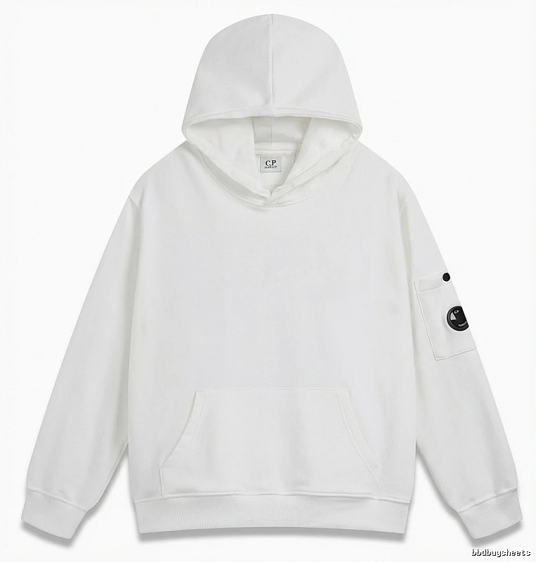 C.P. minimalist style white hoodie