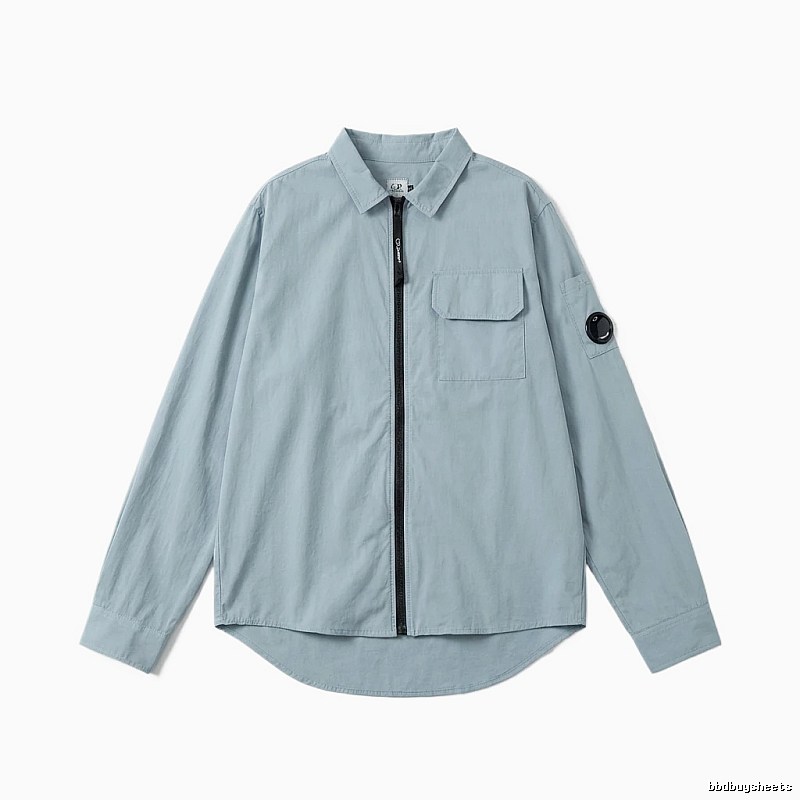 C.P. Series Simple Style Light Blue Shirt