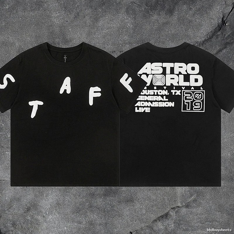 Denim Tears Black Graphic T-Shirt Summer Styling