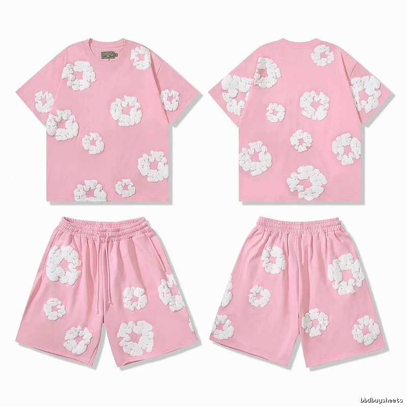DENIM TEARS Floral Style Pink Suit