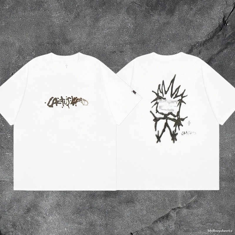 Denim Tears White Graphic T-Shirt Bold Graphic