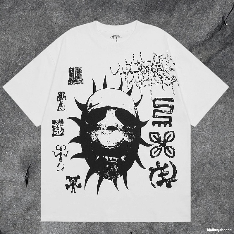 Denim Tears White Graphic T-Shirt Logo Detail