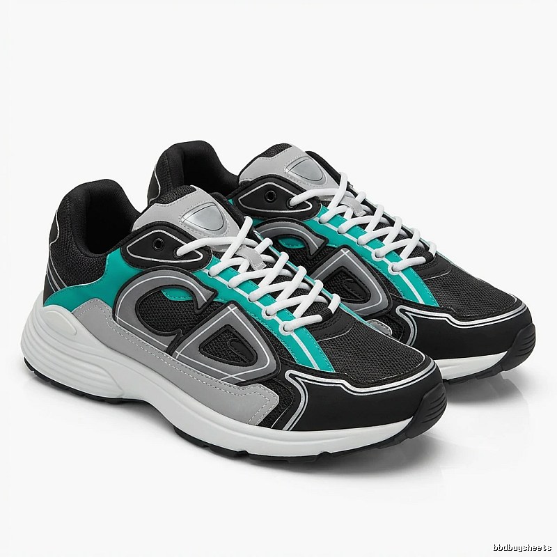 Dior casual style grey-green sports shoes