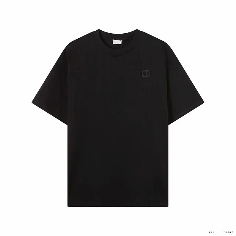 Dior Classic Collection Minimalist Style Black T-Shirt