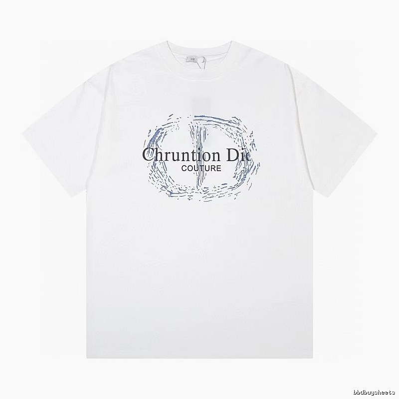 Dior Couture Trendy Style White Short-sleeve T-shirt