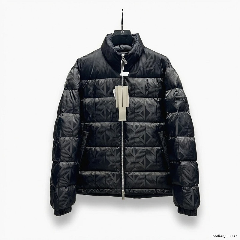 Dior diamond - checkered black down jacket