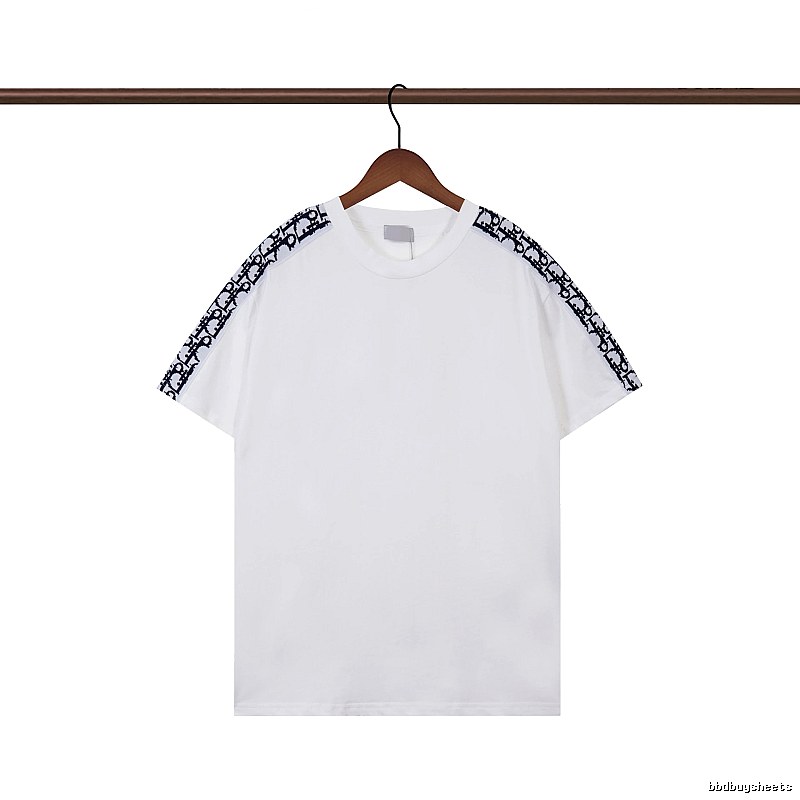 Dior Monogram Logo Tape Casual White T-Shirt