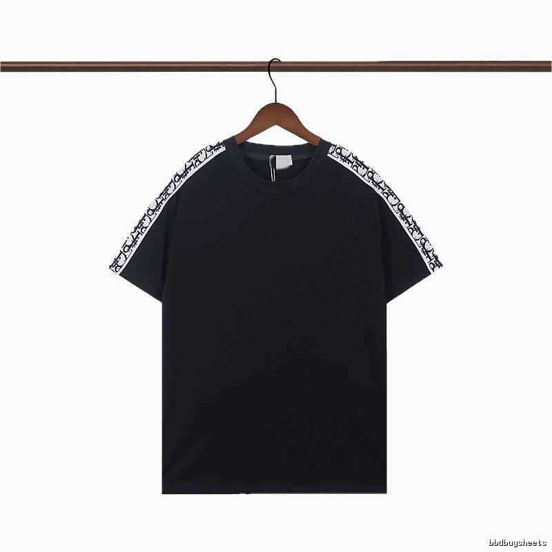 Dior Monogram Webbing Cool Street Style Black T-Shirt