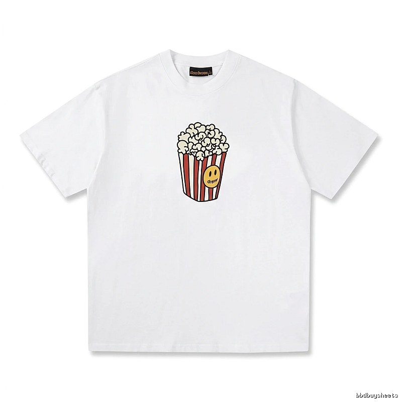 DREW Popcorn Print White T-shirt