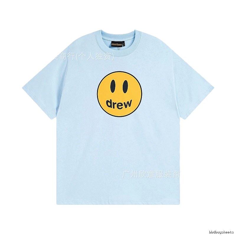 DrewHouse Smiley Street Style Light Blue T-shirt