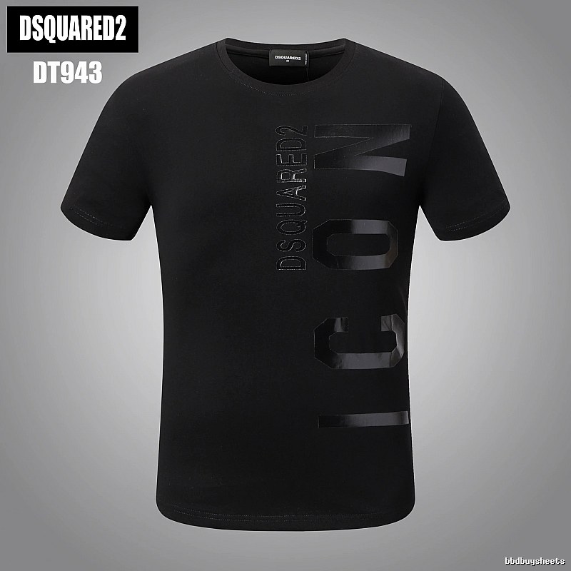 DSQUARED2 ICON Streetwear Black Short-sleeve T-shirt