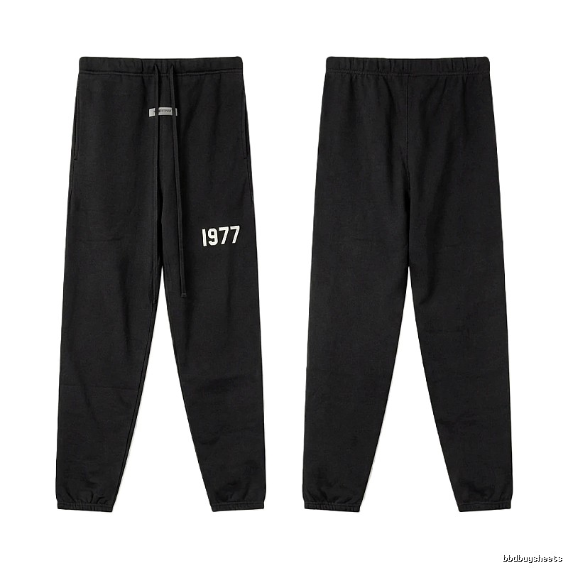 ESSENTIALS 1977 Minimalist Style Black Pants