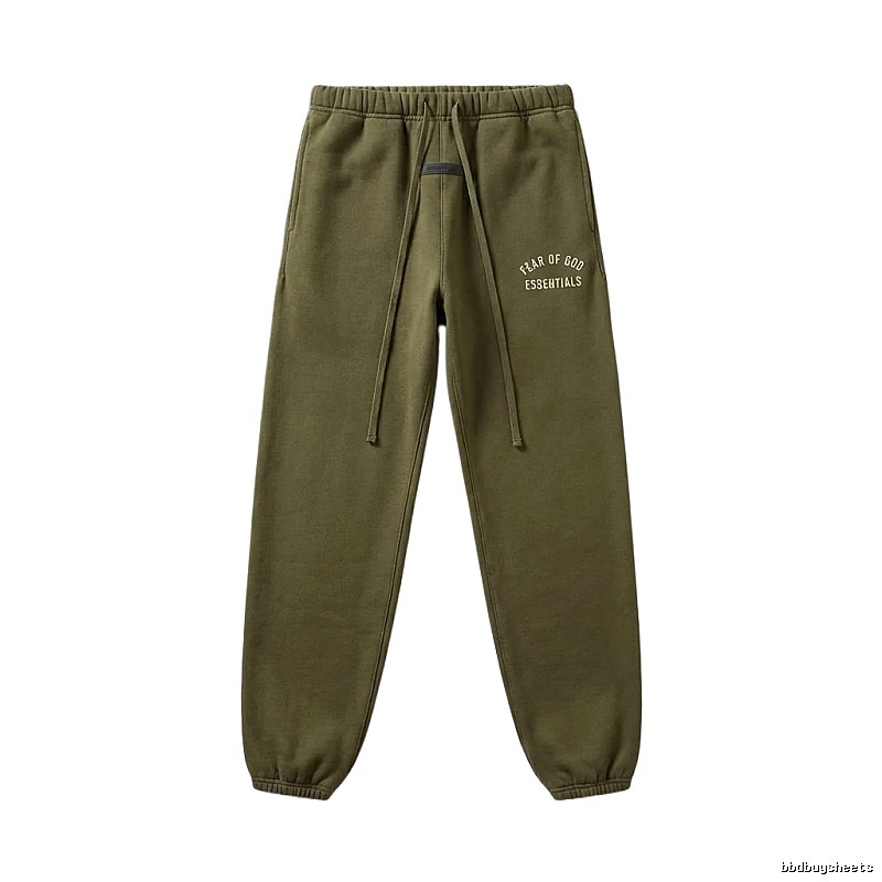 ESSENTIALS casual style olive green sweatpants