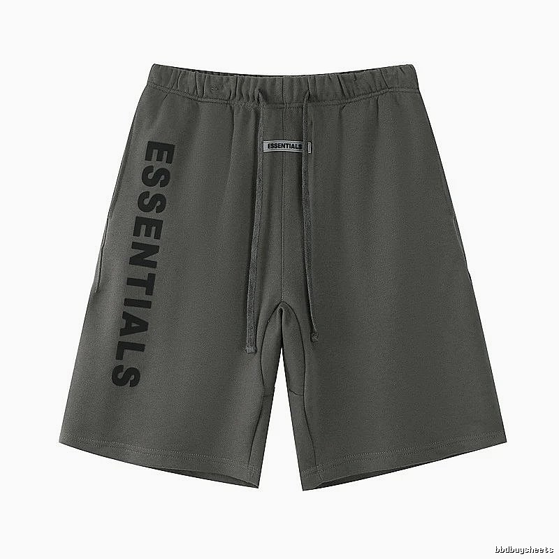 ESSENTIALS Letter Style Dark Grey Shorts