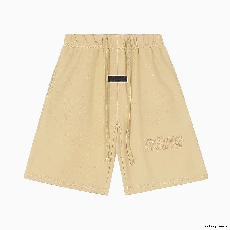 ESSENTIALS minimalist khaki shorts