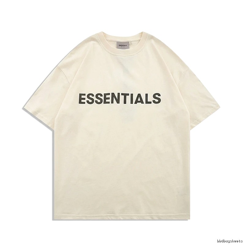 ESSENTIALS minimalist style beige T-shirt
