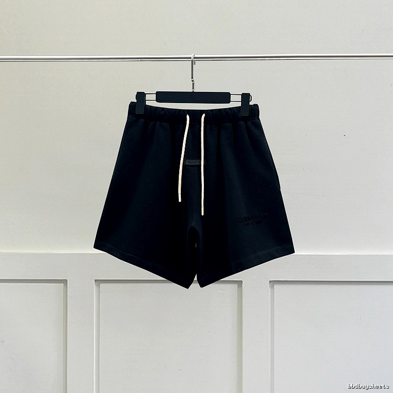 ESSENTIALS Minimalist Style Black Shorts