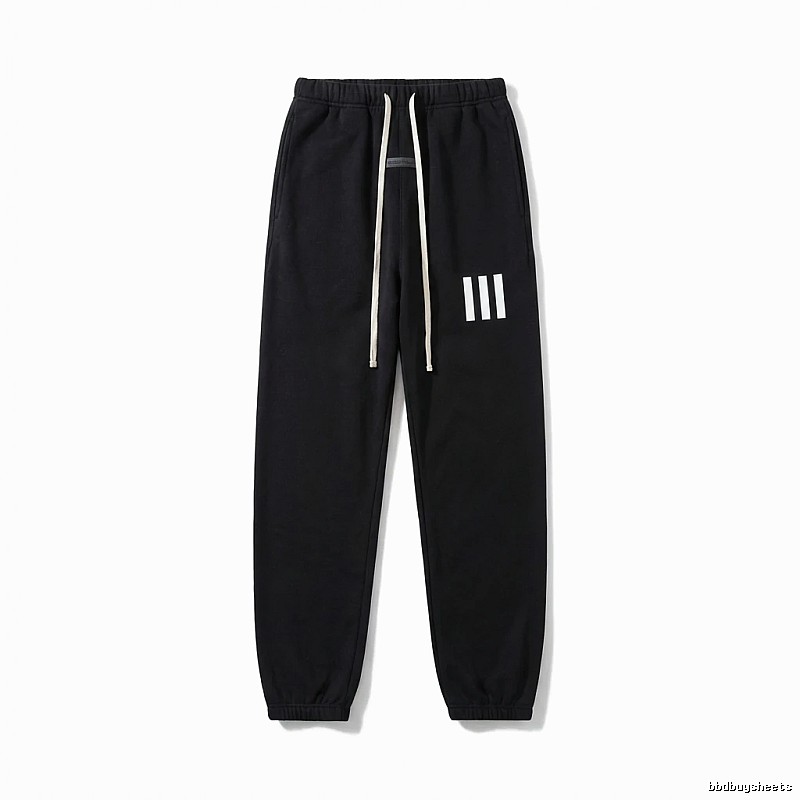 ESSENTIALS minimalist style black sweatpants
