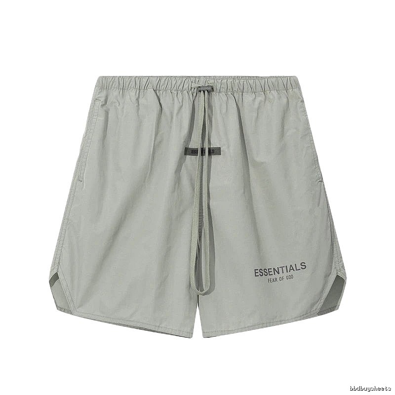 ESSENTIALS minimalist style light gray shorts
